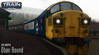 Oban Bound  West Highland Line South  Class 37  Train Simulator Classic [upl. by Lledyr]