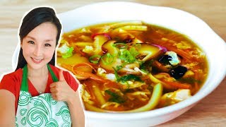 Hot and Sour Soup Quick amp Simple Recipes CiCi Li  Asian Home Cooking Recipes [upl. by Aket63]