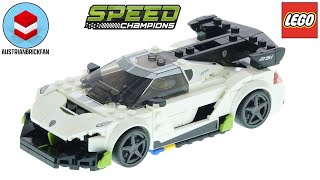 LEGO Speed Champions 76900 Koenigsegg Jesko  Lego Speed Build Review [upl. by Borszcz]