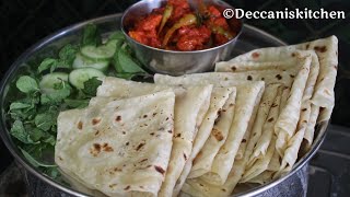 Rumali Roti Recipe By Deccanis Kitchen [upl. by Mariellen939]