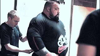 Witness insane Strength of Eddie Hall in Farewell Strongman Competition [upl. by Navanod]