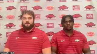 Arkansas Players Press Conference  Arkansas vs Louisiana Tech Preview [upl. by Parthena]