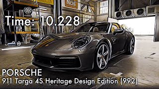 CSR2  PORSCHE 911 Targa 4S Heritage Design Edition 992  tune amp shift time 10228 [upl. by Madelle]