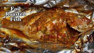 Oven Fish In Foil  Oven Roasted Fish  TERRIANN’S KITCHEN [upl. by Eenafit]