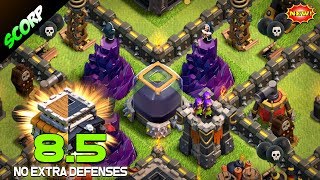 TH85 Base Layout Town Hall 85 Farming Trophy War Base  Clash Of Clans [upl. by Merril]