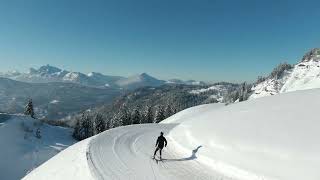 Goûter aux joies du ski de fond à Samoëns au cœur des montagnes du HautGiffre [upl. by Llerrit]