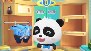 Kiki and Miu Miu  Little Panda Policeman 2  Baby Bus  Game for kids [upl. by Clower198]