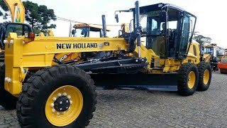 NEW HOLLAND MOTONIVELADORA  RG140B RG170B RG200B [upl. by Florette567]