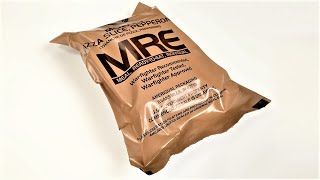 MRE Pizza  Menu 23 Pizza Slice Pepperoni 2021 Best Meal Ready to Eat  US Made Brand NEW [upl. by Jordain]