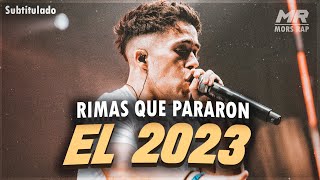 RIMAS QUE PARARON EL AÑO 2023 🤯hasta el momento  Subtitulado [upl. by Lyrac80]