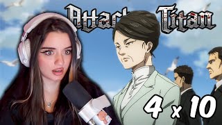 A sound argument  ATTACK ON TITAN  Reaction 4x10 [upl. by Bunting]