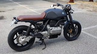 Bmw Cafè Racer K75 What modifications and what sound [upl. by Attiuqehs]