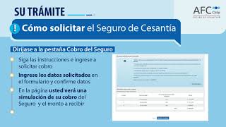 Cómo tramitar su Seguro de Cesantía en la web [upl. by Aninaig]