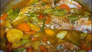 Steamed Fish with Okra Jamaican Style [upl. by Togram]