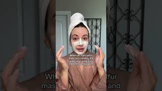 Sulfur Masks Explained The Secret to Tackling Sebaceous Filaments and Smooth Skin skincarehacks [upl. by Alywt]