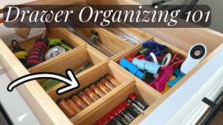 How To Organize A Drawer  Organizing Basics [upl. by Namyl]