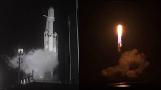 First Falcon Heavy Night Launch [upl. by Meill]