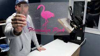 How to press Siser Glitter Heat Transfer Vinyl [upl. by Nue789]