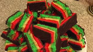 Seven Layer Cookies rainbow cookies [upl. by Matthus]