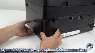 How to Replace a T6715T6716 Maintenance Box Epson WF4725DWF [upl. by Susannah]