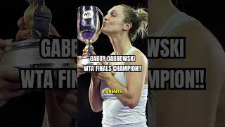 The WTA Finals Champion Gaby Dabrowski wtafinals tennis shorts [upl. by Namrac181]