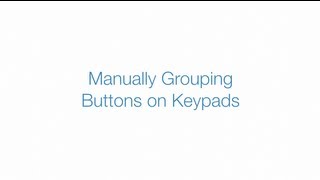 Manually Grouping Buttons on Insteon Keypads [upl. by Lyrred]