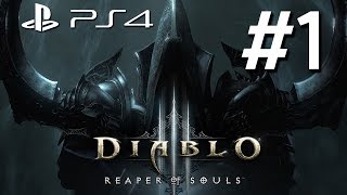 Diablo III Reaper Of Souls  Ultimate Evil Edition Gameplay Walkthrough Part 1 PS4  Diablo Virgin [upl. by Oinota987]