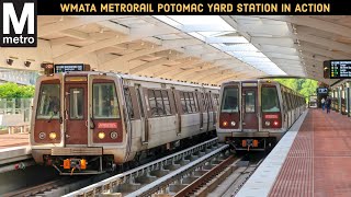 WMATA Metrorail NEW Potomac Yard Station In Action [upl. by Loziram]