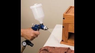 How to spray latex paint with an air gun [upl. by Baras]