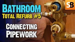 Bathroom Renovation 5  Piping Up amp Plumbing Tips [upl. by Ahsemrak870]