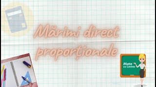 Marimi direct proportionale [upl. by Gipson]