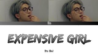 BTS RM  Expensive Girl Color Coded Lyrics HanRomEng [upl. by Odranoel940]