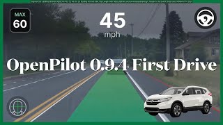 OpenPilot 094 First Drive Honda CRV [upl. by Rickey]