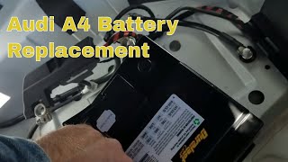 Changing battery on a 2013 Audi A4 Quattro [upl. by Ennovihs]