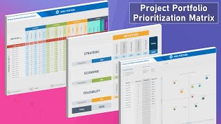 Project Portfolio Prioritization Matrix Template [upl. by Adolphe556]