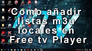 Como instalar listas m3u locales en Free tv Player  lista premium latino [upl. by Aleac]