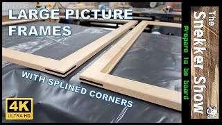 How to make large picture frames with splined corners [upl. by Daisy]