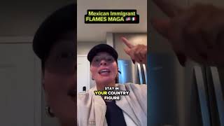 Mexican Immigrant CUSSES Donald Trump 🚨 🇺🇸 [upl. by Nelleoj]