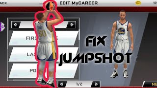 STEPHEN CURRY JUMPSHOT FIX  NBA2K20 MOBILE  ANDROID [upl. by Alliuqat]