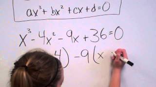 Solving Cubic Equations factoring [upl. by Waterer402]