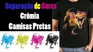 Separação de cores simulado cromia para serigrafia silk [upl. by Elga]