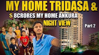 ₹8 Crore My Home Ankura Villa amp My Home Tridasa Night View  Luxury Gated Community Tour [upl. by Gavin]