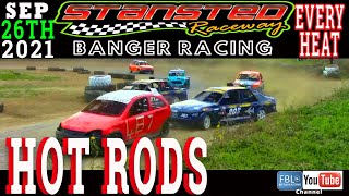 Stansted Raceway Hot Rods Banger Racing ALL HEATS 26th September 2021 freetowatch racing [upl. by Asyral436]