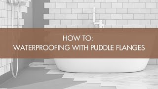 How To Waterproofing With Puddle Flanges [upl. by Thetisa]