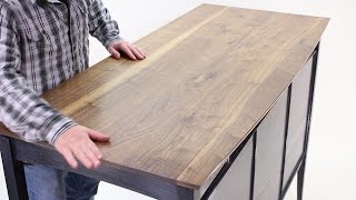 Wood Finishing HowTo HandRubbed Tung Oil Varnish on Walnut [upl. by Kristien568]