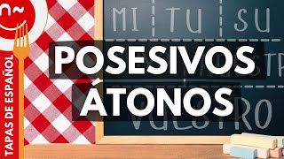 Los posesivos átonos  Possessive Pronouns in Spanish 12 [upl. by Hplar]