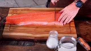 How to Smoke Salmon  Big Green Egg  Please note recipe in CELCIUS [upl. by Akeber]