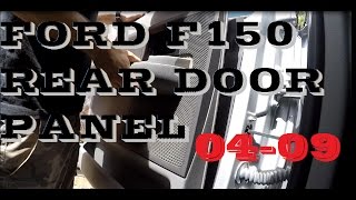 How to remove REAR door panel Ford F150 0409 [upl. by Nebra]