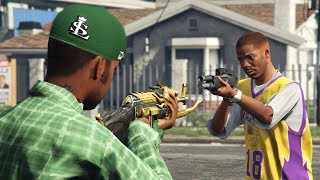 GTA 5  Gang Missions Grove vs Ballas vs Vagos vs Police [upl. by Shippee]