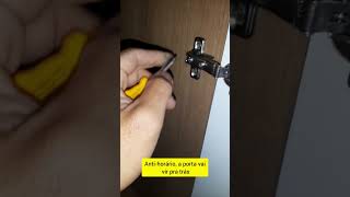 Aprenda como regular porta com dobradiça em qualquer Armário [upl. by Koenig]